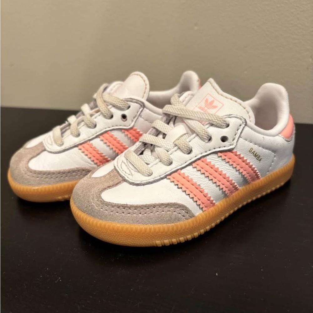 Adidas toddler OG samba (white and pink)